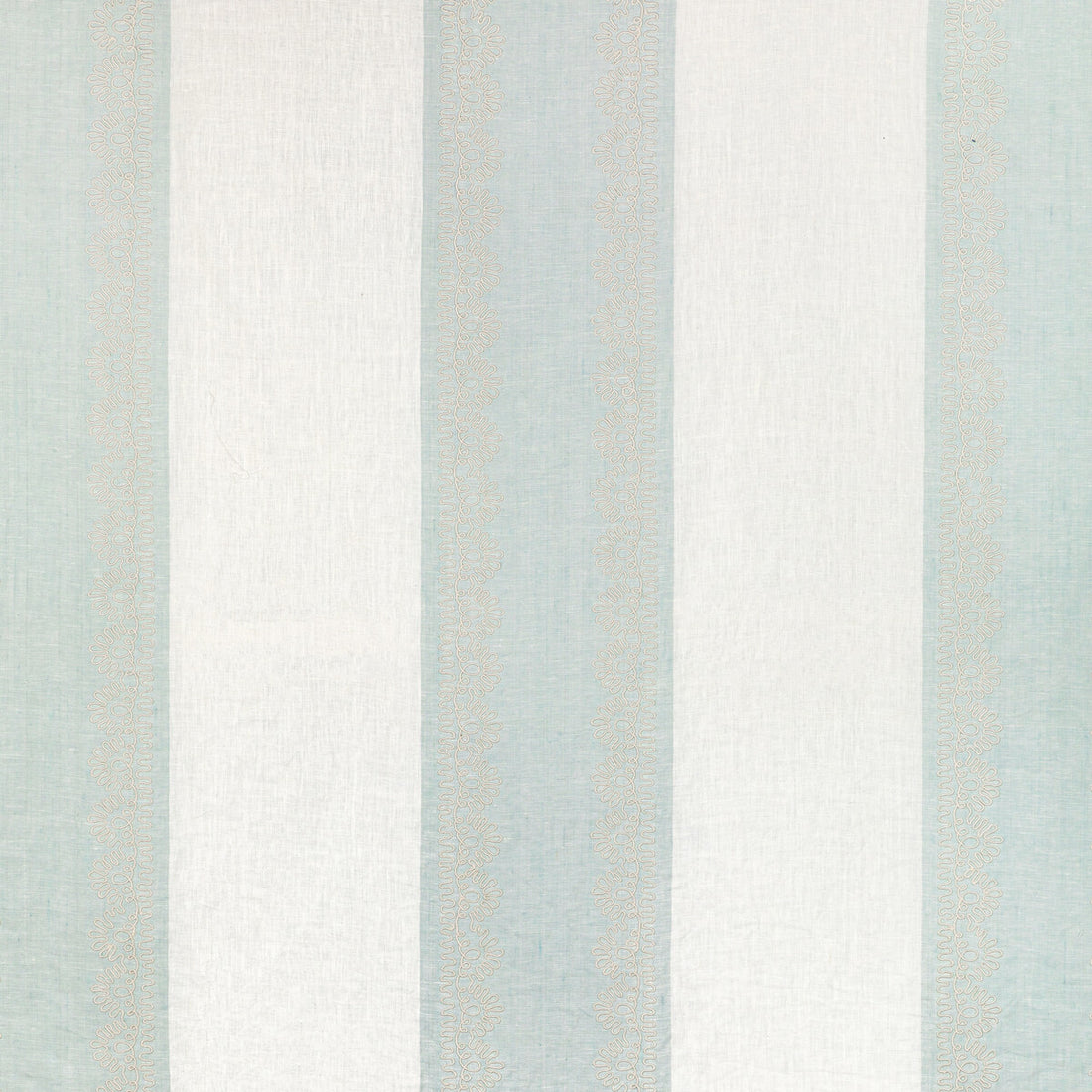 Banner Sheer fabric in aqua color - pattern 2021123.13.0 - by Lee Jofa in the Summerland collection