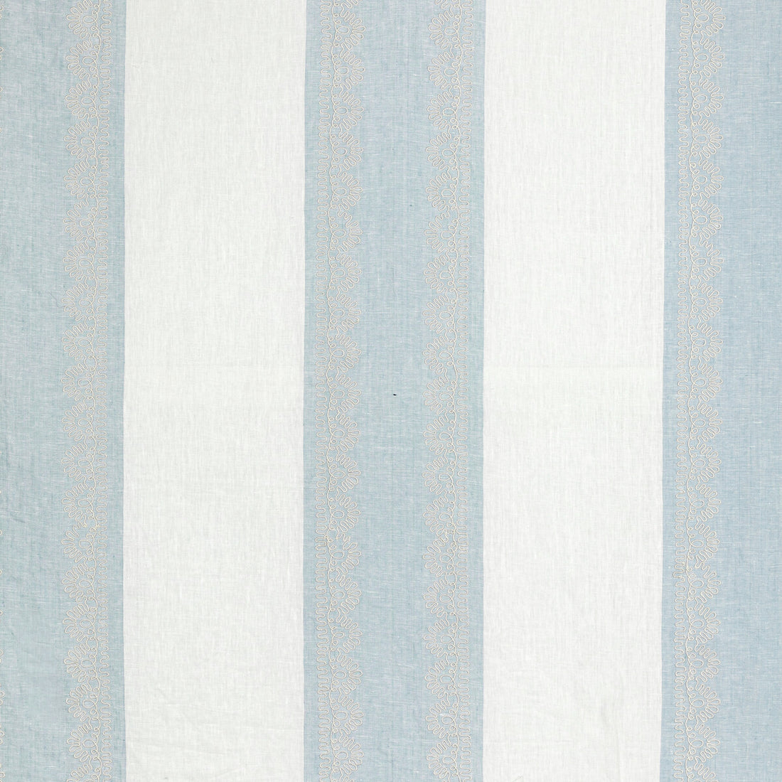 Banner Sheer fabric in chambray color - pattern 2021123.15.0 - by Lee Jofa in the Summerland collection
