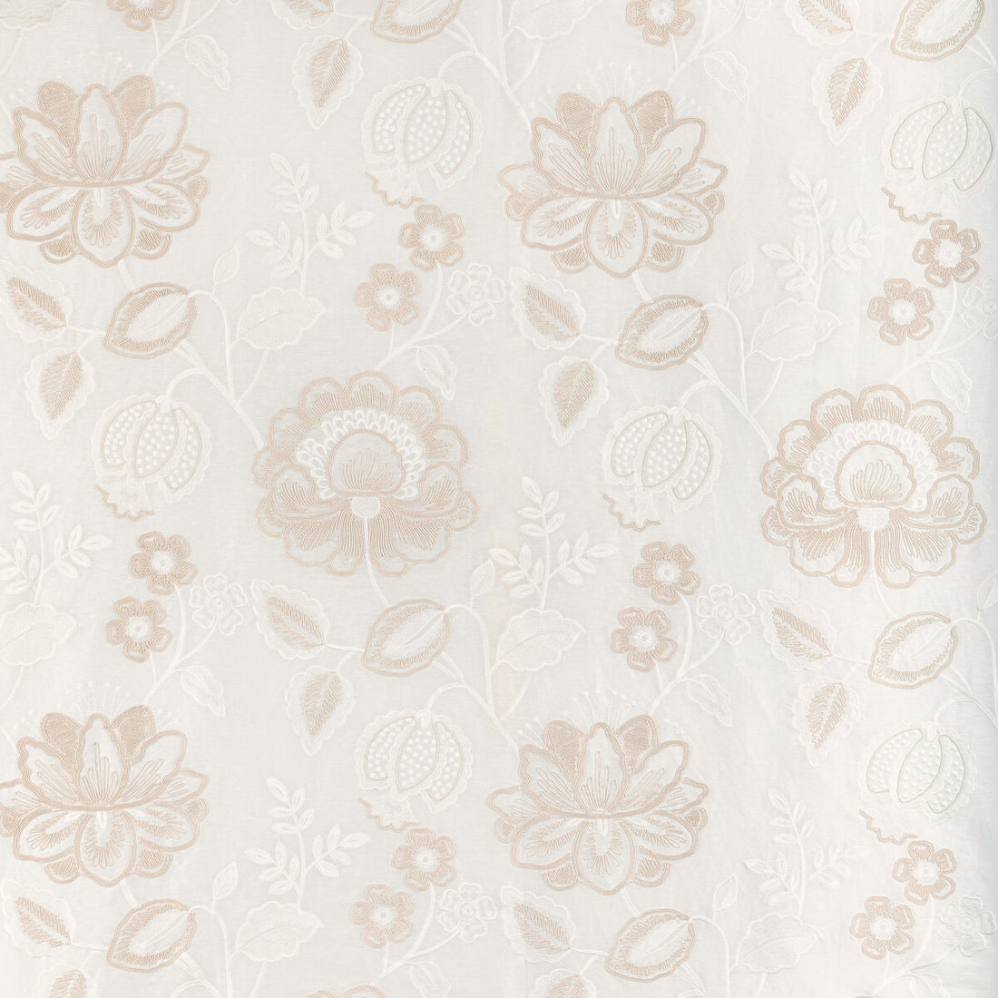 Miramar Sheer fabric in ecru color - pattern 2021124.16.0 - by Lee Jofa in the Summerland collection