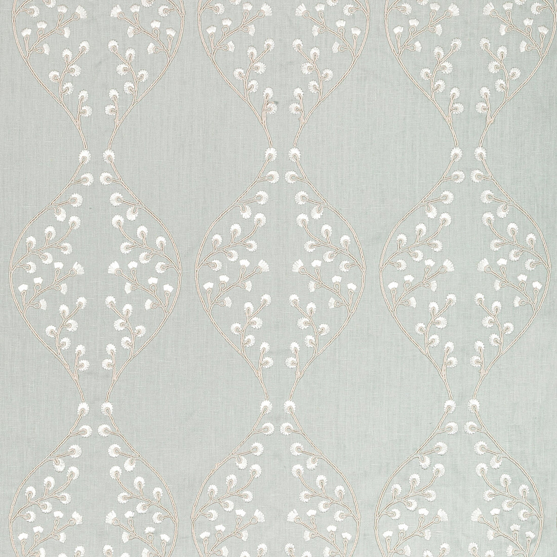 Lillie Embroidery fabric in aqua color - pattern 2021129.13.0 - by Lee Jofa in the Summerland collection