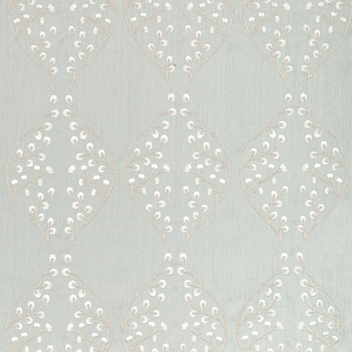 Lillie Embroidery fabric in aqua color - pattern 2021129.13.0 - by Lee Jofa in the Summerland collection