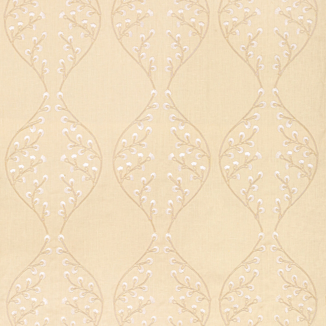 Lillie Embroidery fabric in blonde color - pattern 2021129.1416.0 - by Lee Jofa in the Summerland collection