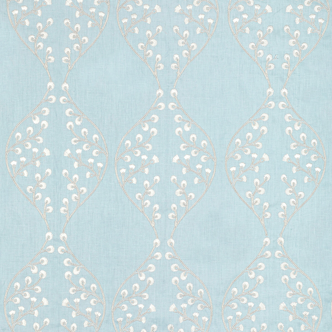 Lillie Embroidery fabric in sky color - pattern 2021129.15.0 - by Lee Jofa in the Summerland collection