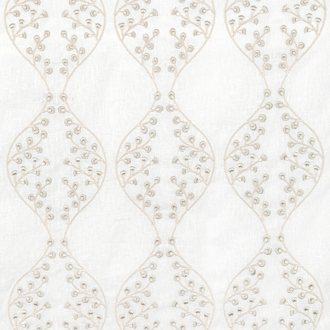 Lillie Sheer fabric in ivory/fog color - pattern 2021130.1611.0 - by Lee Jofa in the Summerland collection