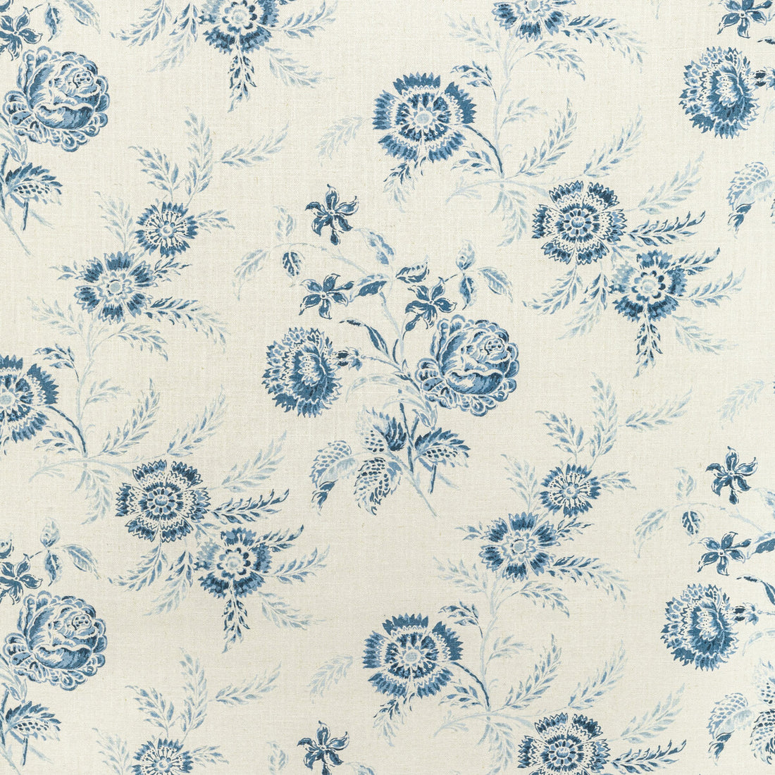 Boutique Floral fabric in delft color - pattern 2022101.5.0 - by Lee Jofa in the Sarah Bartholomew collection