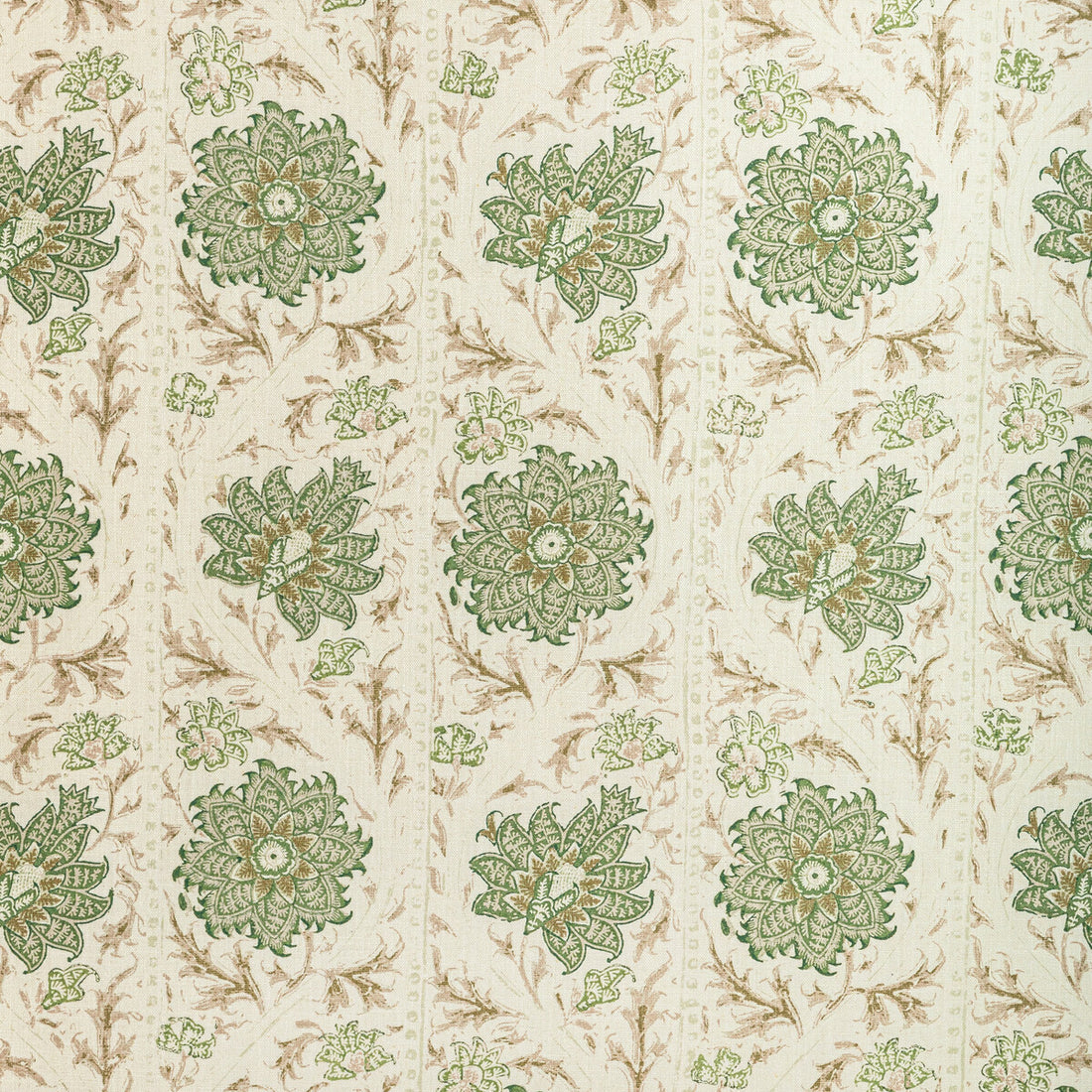 Calico Vine fabric in greenery color - pattern 2022102.316.0 - by Lee Jofa in the Sarah Bartholomew collection