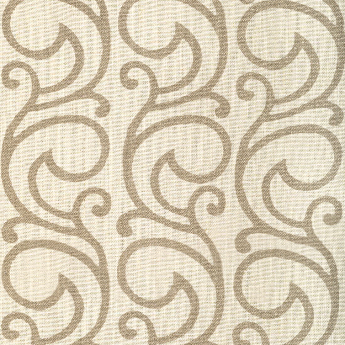 Serendipity Scroll fabric in oak color - pattern 2022103.106.0 - by Lee Jofa in the Sarah Bartholomew collection