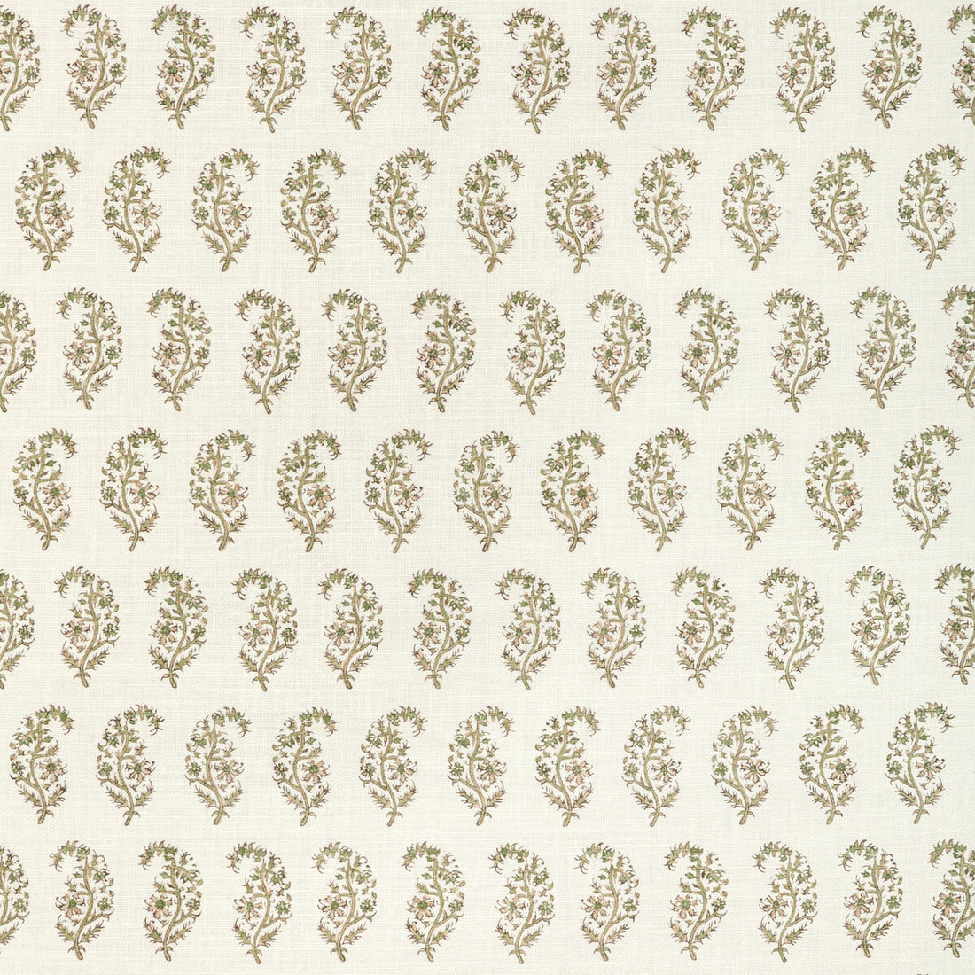 Indiennes Paisley fabric in ivy color - pattern 2022107.316.0 - by Lee Jofa in the Sarah Bartholomew collection