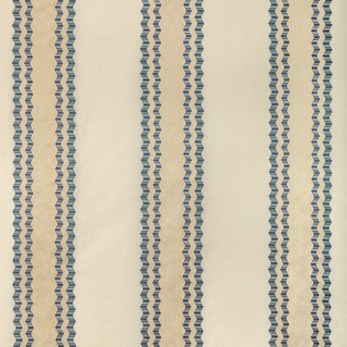Waldon Stripe fabric in blue color - pattern 2022113.1615.0 - by Lee Jofa in the Bunny Williams Arcadia collection