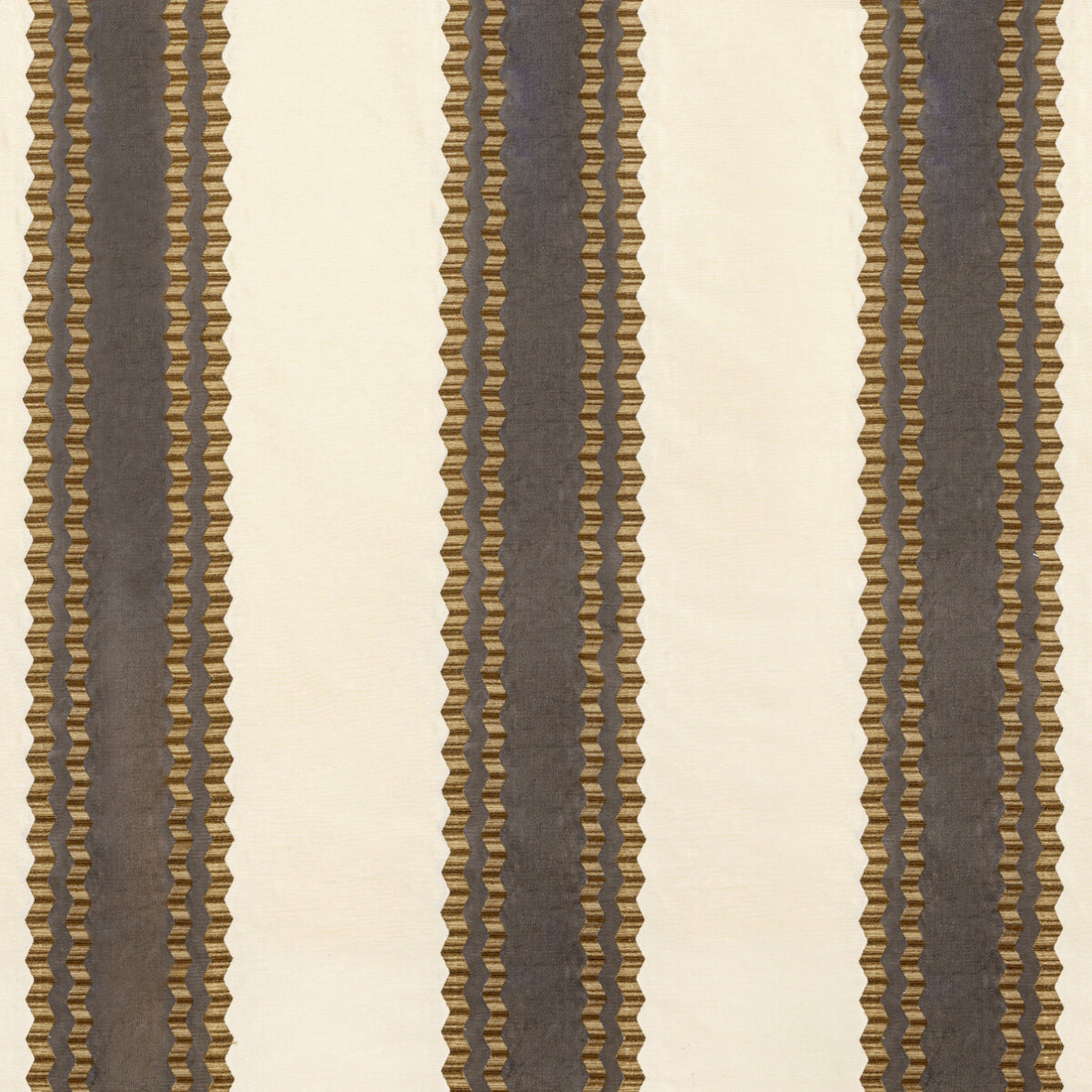Waldon Stripe fabric in brown color - pattern 2022113.166.0 - by Lee Jofa in the Bunny Williams Arcadia collection