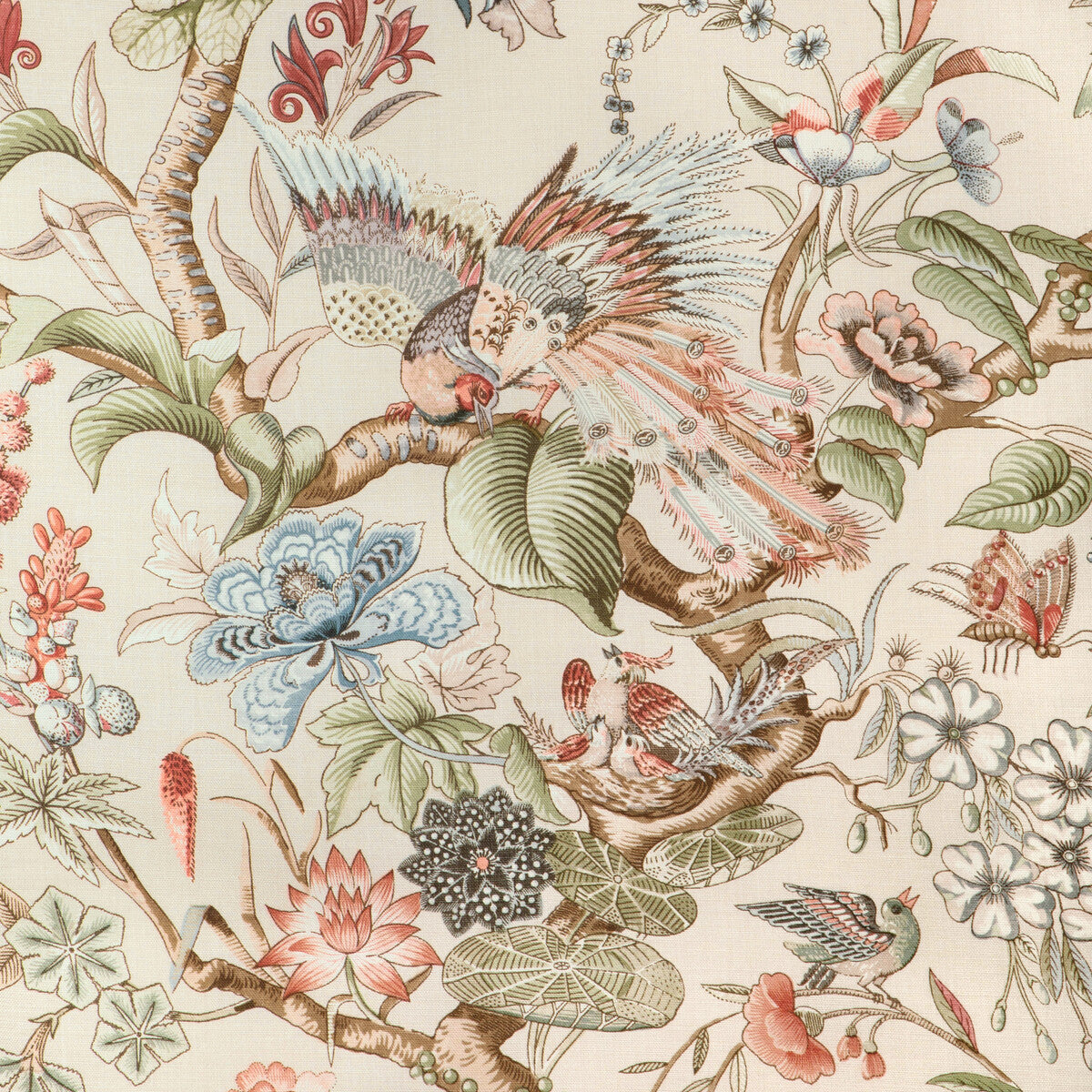 Greenfield Print fabric in spring color - pattern 2022116.319.0 - by Lee Jofa in the Bunny Williams Arcadia collection