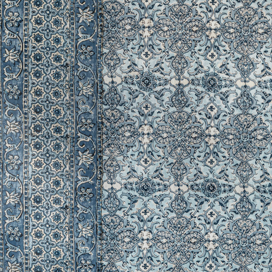 Palmer Print fabric in delft color - pattern 2022117.5.0 - by Lee Jofa in the Bunny Williams Arcadia collection