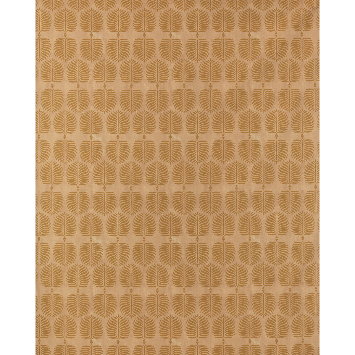 Persia Leaf fabric in ochre on pink color - pattern 2022122.417.0 - by Lee Jofa in the Paolo Moschino Persepolis collection