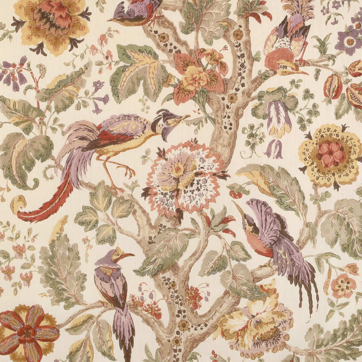 Tree Of Life fabric in golden/moss color - pattern 2023100.34.0 - by Lee Jofa in the Lee Jofa 200 collection