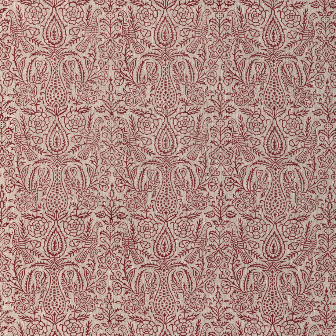 Haven Handblock fabric in ruby color - pattern 2023101.19.0 - by Lee Jofa in the Clare Prints collection