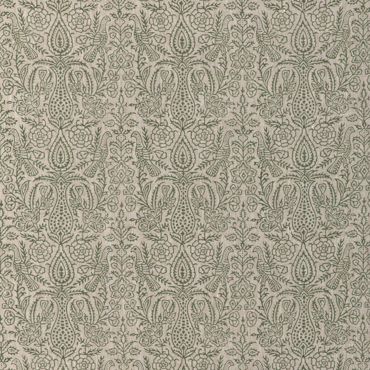 Haven Handblock fabric in moss color - pattern 2023101.3.0 - by Lee Jofa in the Clare Prints collection