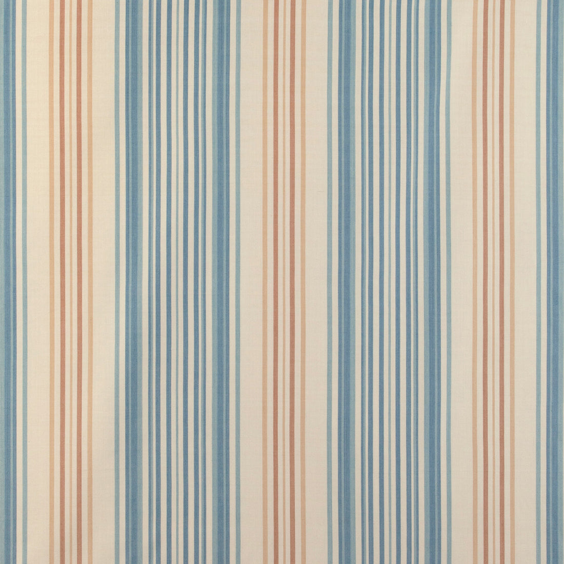 Upland Stripe fabric in azure color - pattern 2023104.516.0 - by Lee Jofa in the Highfield Stripes And Plaids collection