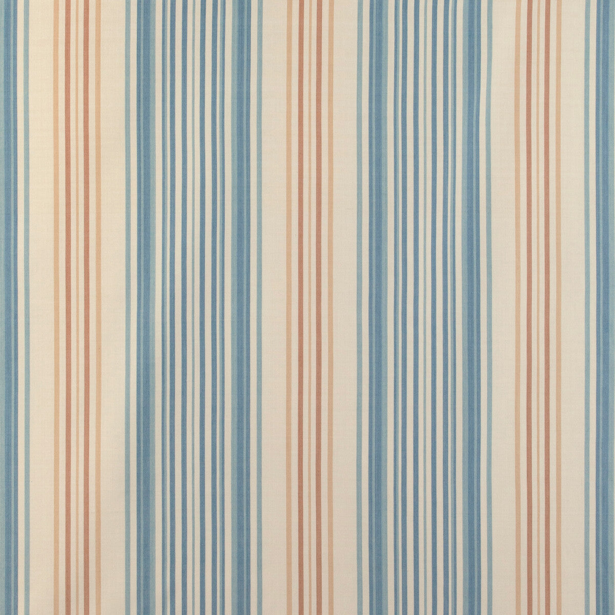 Upland Stripe fabric in azure color - pattern 2023104.516.0 - by Lee Jofa in the Highfield Stripes And Plaids collection