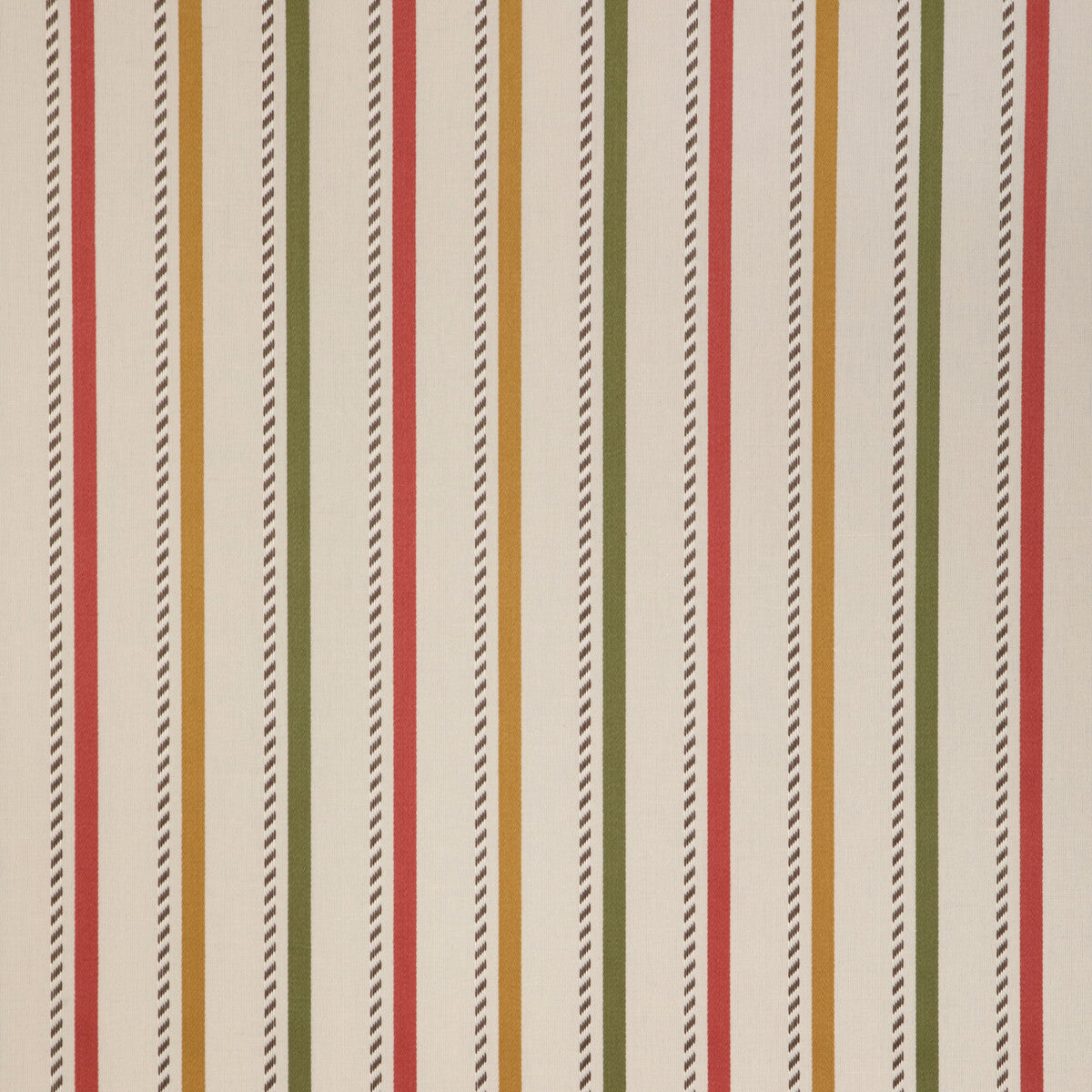 Buxton Stripe fabric in red/gold color - pattern 2023106.194.0 - by Lee Jofa in the Highfield Stripes And Plaids collection