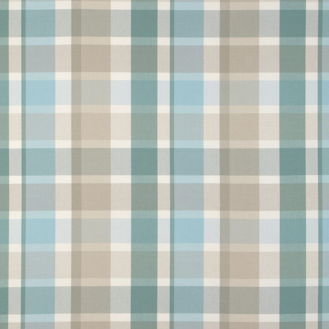 Fisher Plaid fabric in sky/stone color - pattern 2023107.1511.0 - by Lee Jofa in the Highfield Stripes And Plaids collection