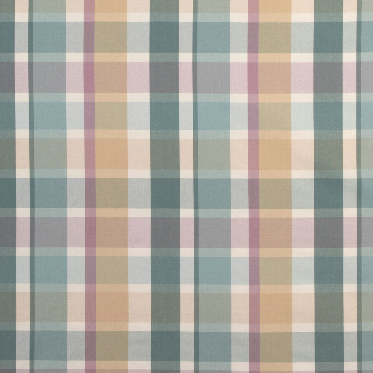 Fisher Plaid fabric in lake/sand color - pattern 2023107.1613.0 - by Lee Jofa in the Highfield Stripes And Plaids collection