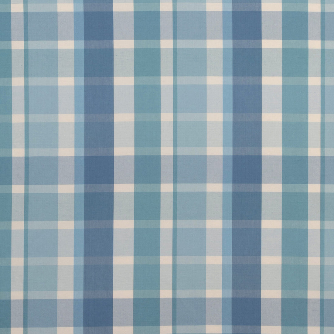Fisher Plaid fabric in capri/sky color - pattern 2023107.55.0 - by Lee Jofa in the Highfield Stripes And Plaids collection