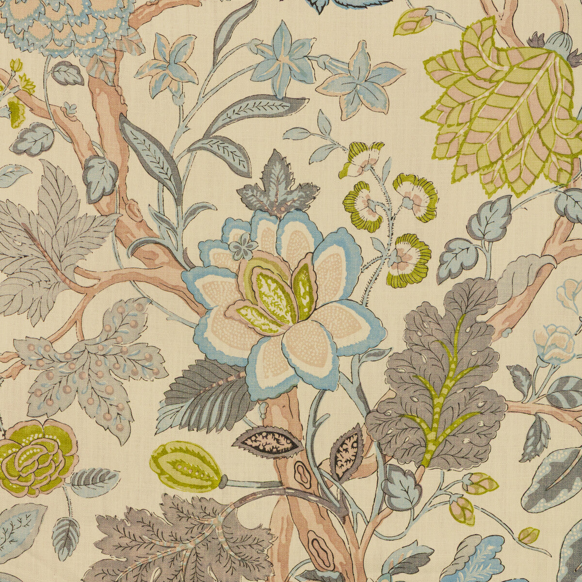 Hazelwood Print fabric in mineral color - pattern number 2023121.1523.0 - by Lee Jofa in the Whitley Hall collection