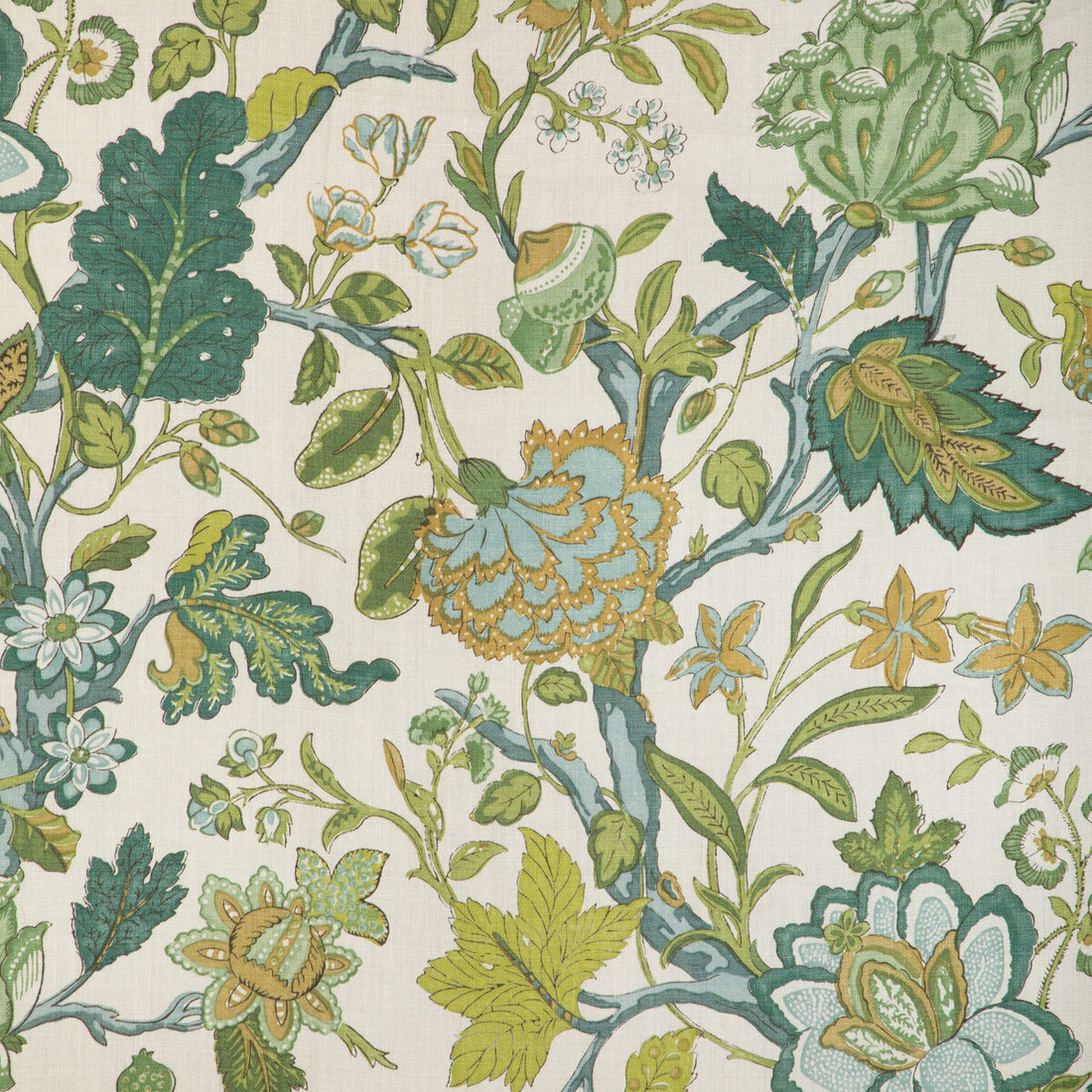Hazelwood Print fabric in green color - pattern 2023121.335.0 - by Lee Jofa in the Lee Jofa 200 collection