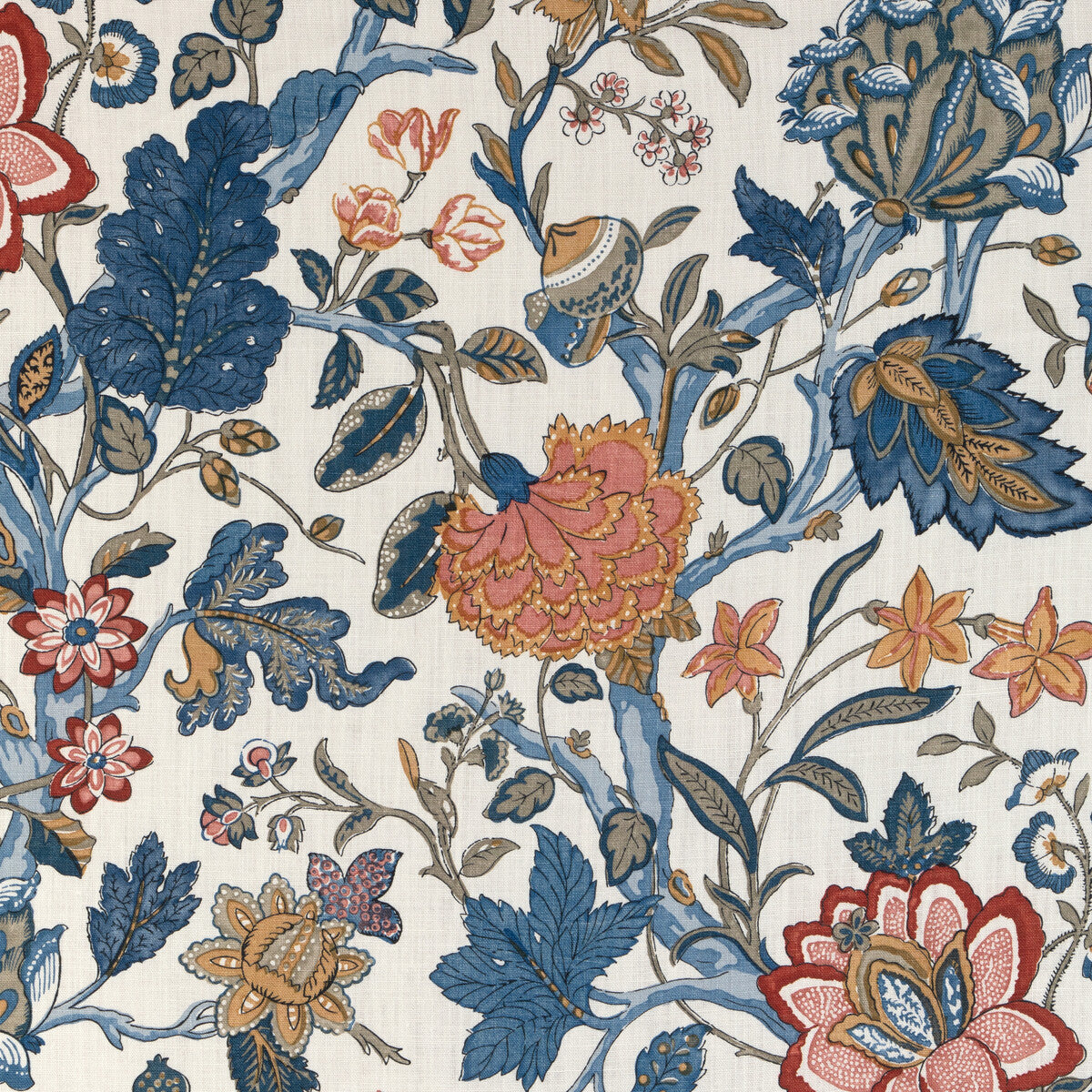 Hazelwood Print fabric in indigo color - pattern 2023121.550.0 - by Lee Jofa in the Lee Jofa 200 collection