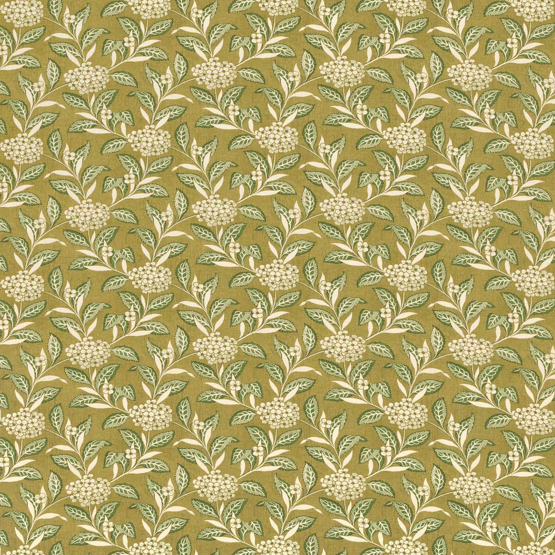 Ortensia fabric in sage on olive color - pattern 2023133.330.0 - by Lee Jofa in the Paolo Moschino Garden II collection