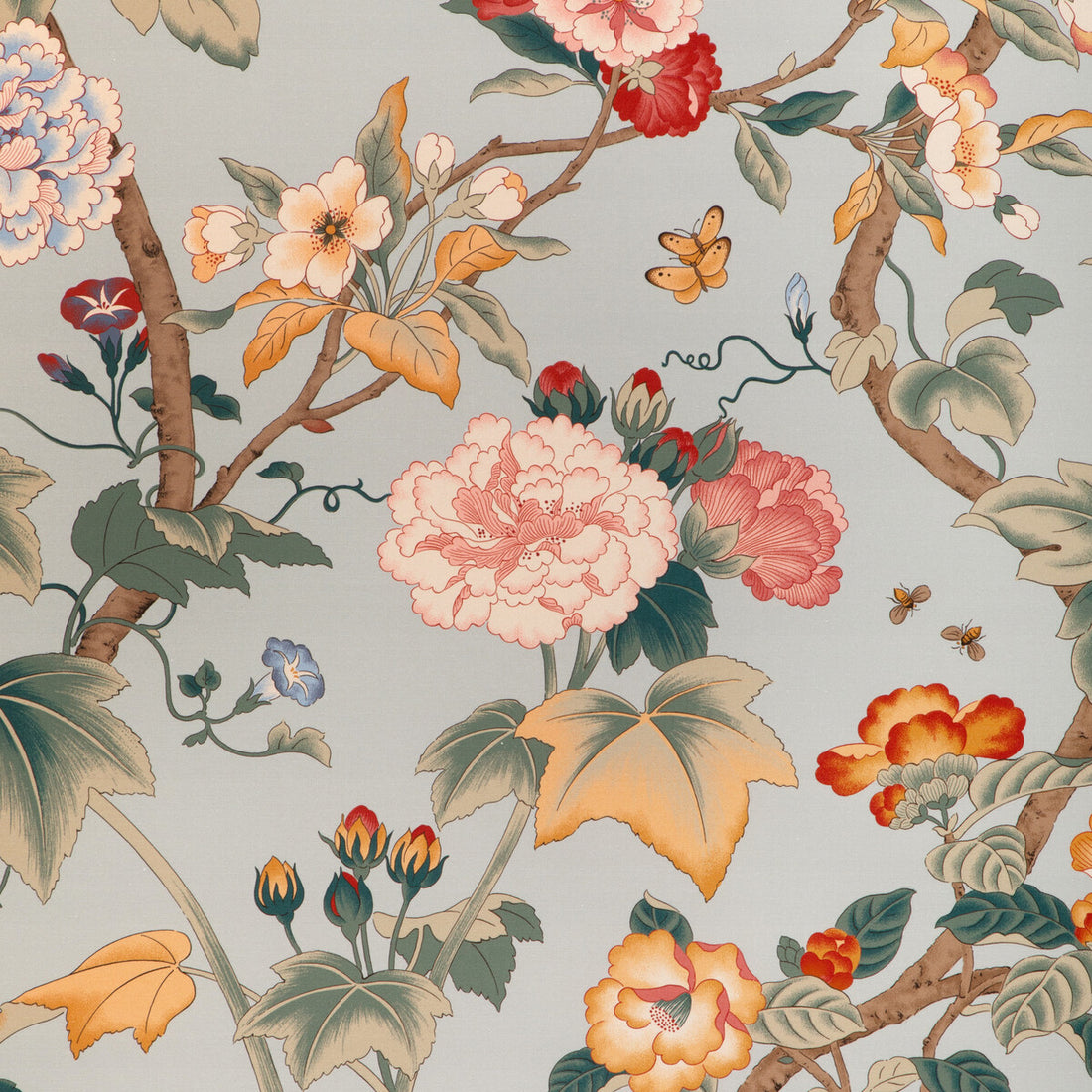 Gardenia Print fabric in antique color - pattern 2023143.137.0 - by Lee Jofa in the Garden Walk collection