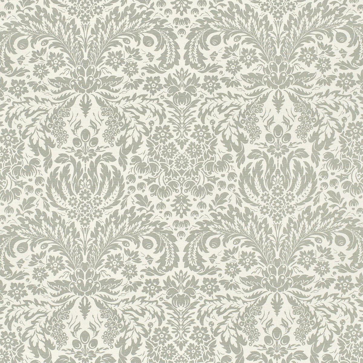 Damask fabric in stone grey color - pattern number 2024104.11.0 - by Lee Jofa in the Paolo Moschino Cornucopia collection
