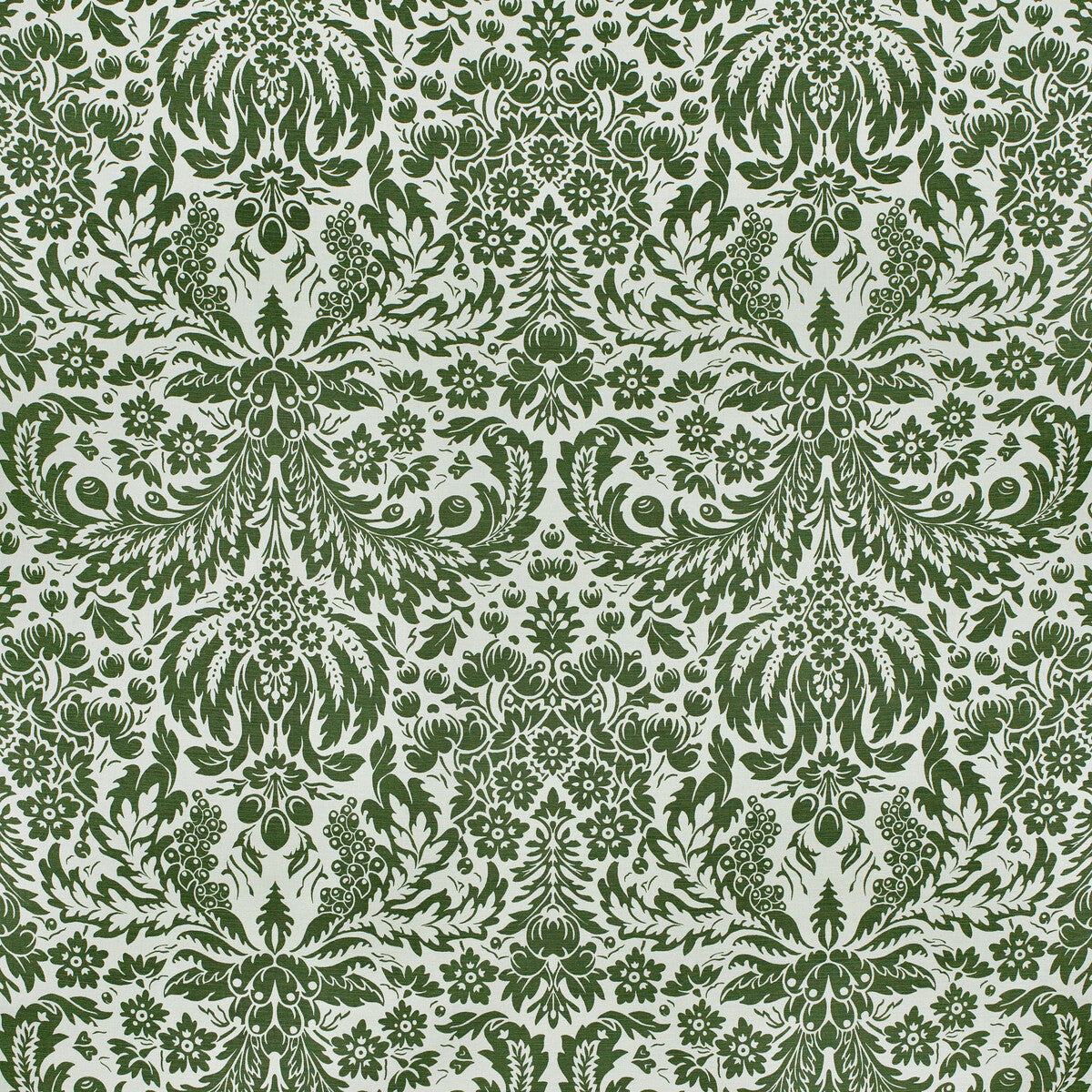 Damask fabric in dark green color - pattern 2024104.31.0 - by Lee Jofa in the Paolo Moschino 2024 collection