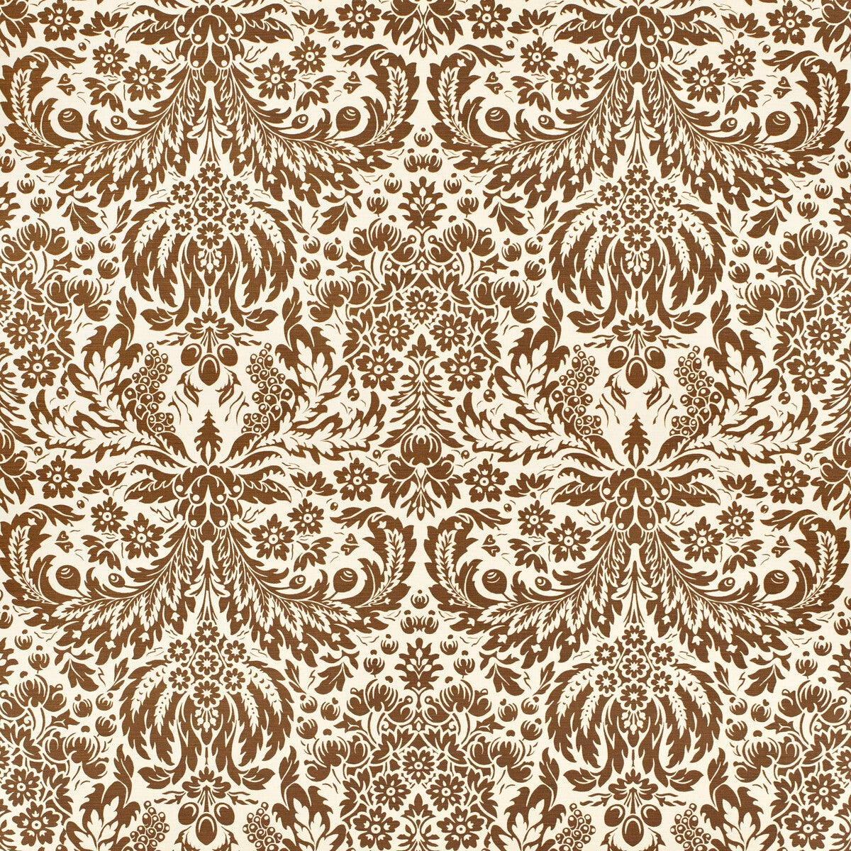 Damask fabric in brown color - pattern 2024104.61.0 - by Lee Jofa in the Paolo Moschino 2024 collection