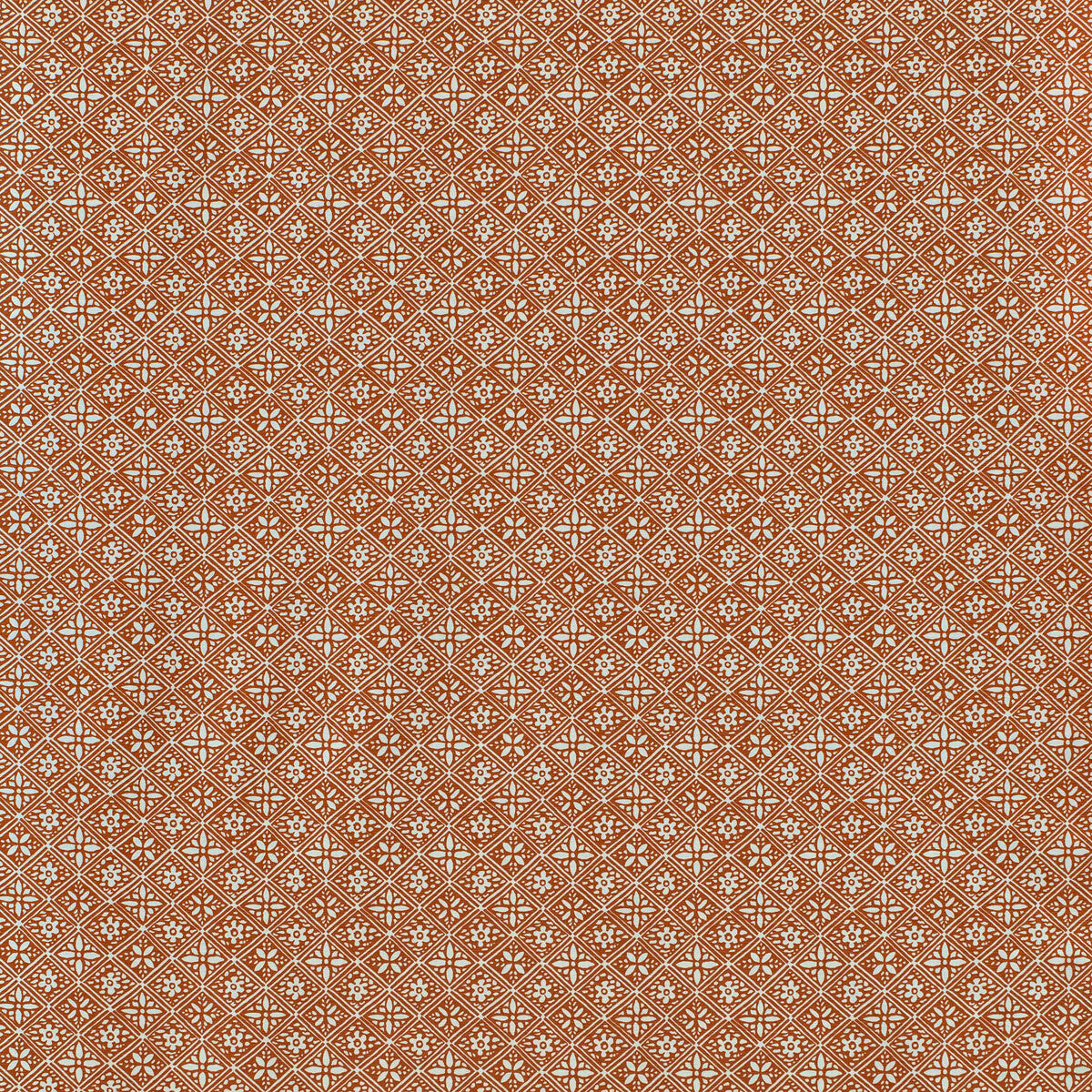 Hadiqa fabric in terracotta color - pattern number 2025101.24.0 - by Lee Jofa in the Mediterraneo collection