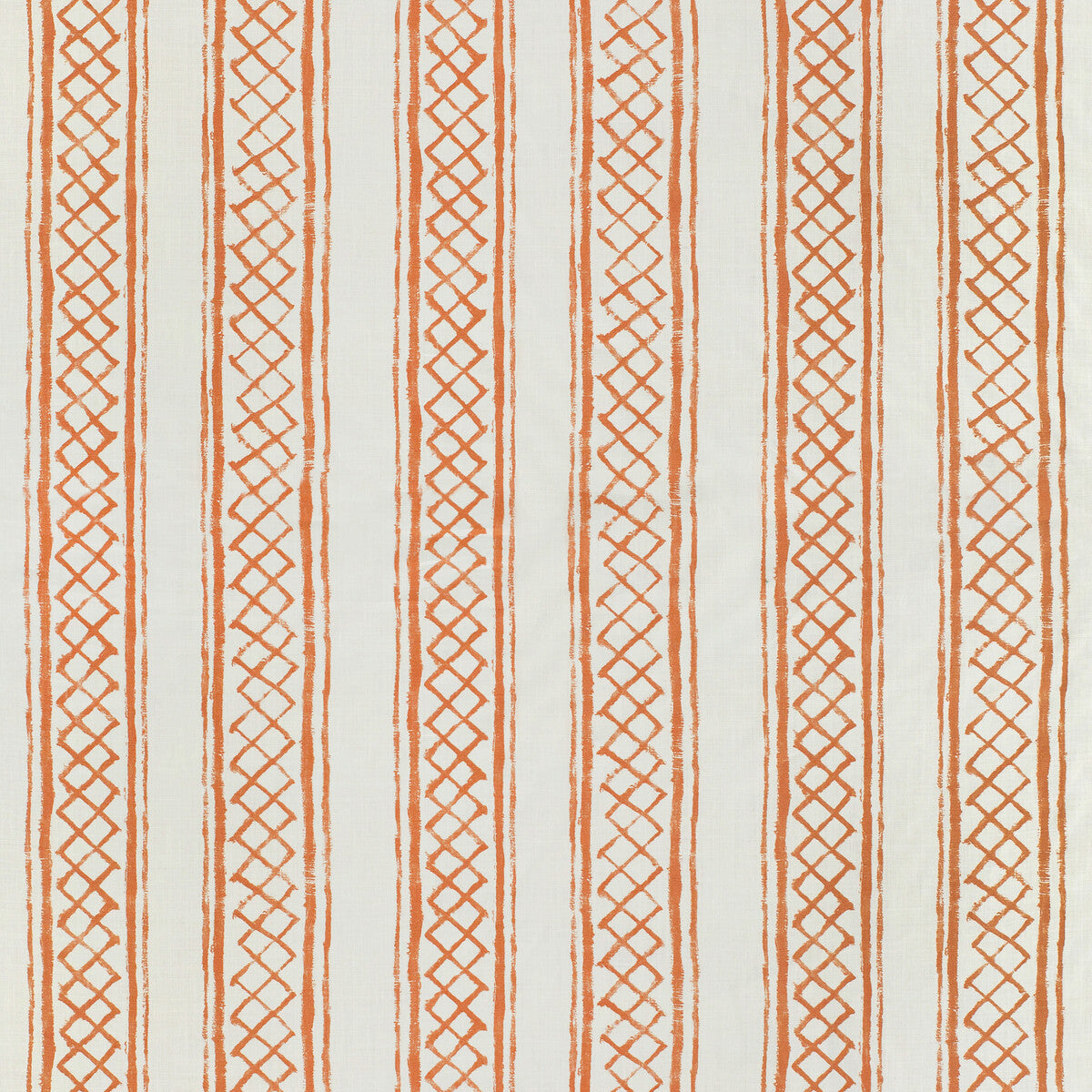 Milos Stripe fabric in terracotta color - pattern number 2025104.24.0 - by Lee Jofa in the Mediterraneo collection