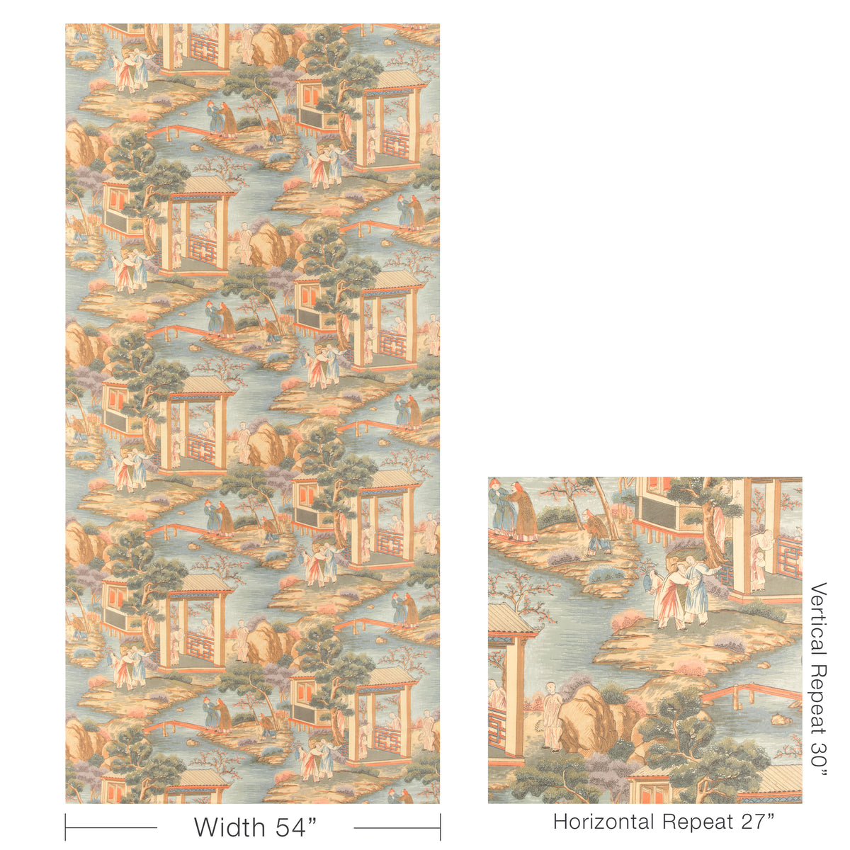 Tarim River Print fabric in Multi color - pattern number 2025108.3524.0 - by Lee Jofa in the Kingsley collection