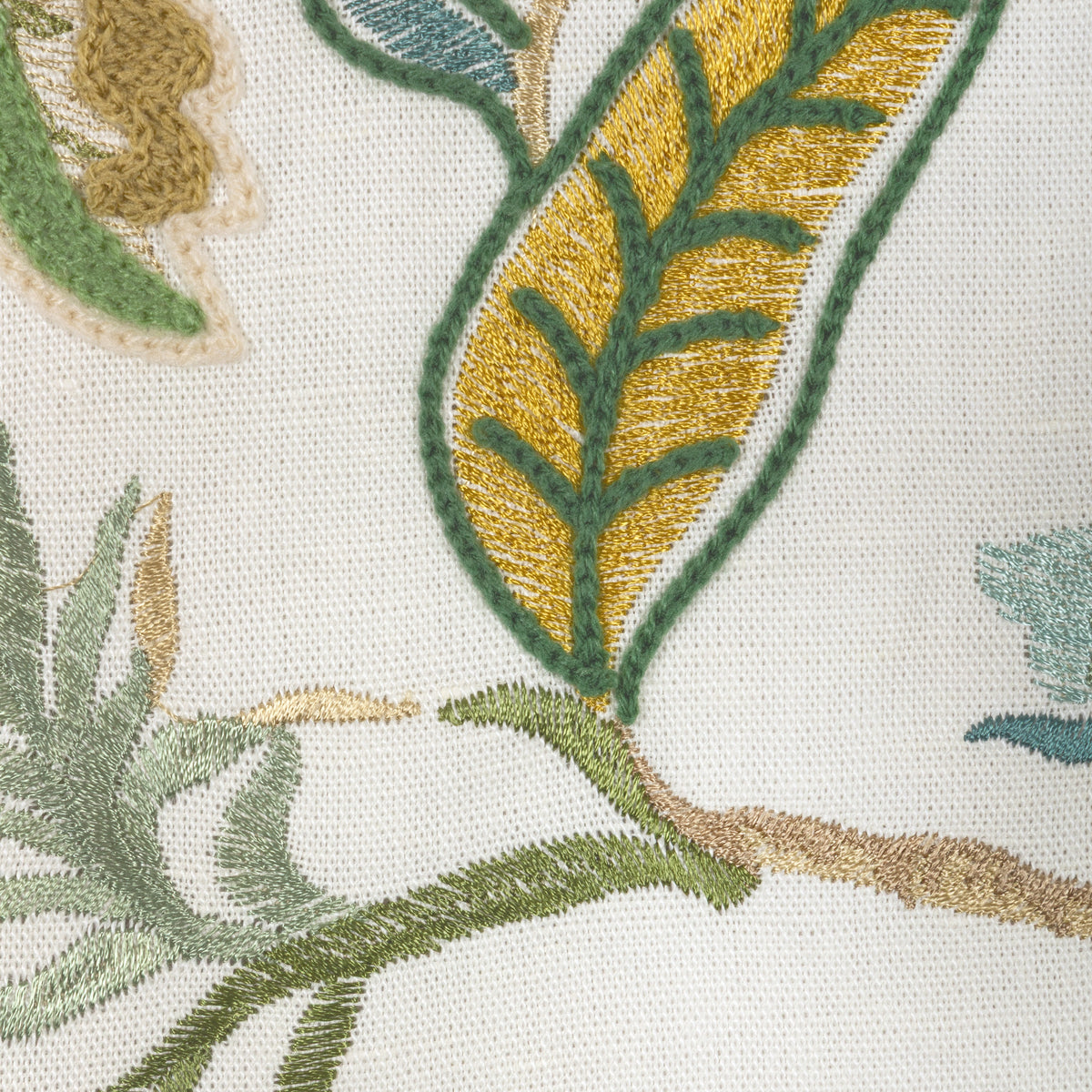 Windermere Emb fabric in Green color - pattern number 2025137.34.0 - by Lee Jofa in the Mayfair Embroideries collection