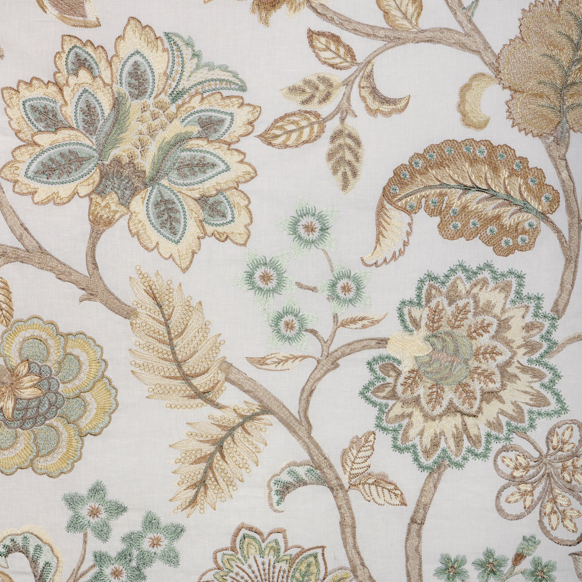 Amberly Emb fabric in Straw color - pattern number 2025139.1613.0 - by Lee Jofa in the Mayfair Embroideries collection