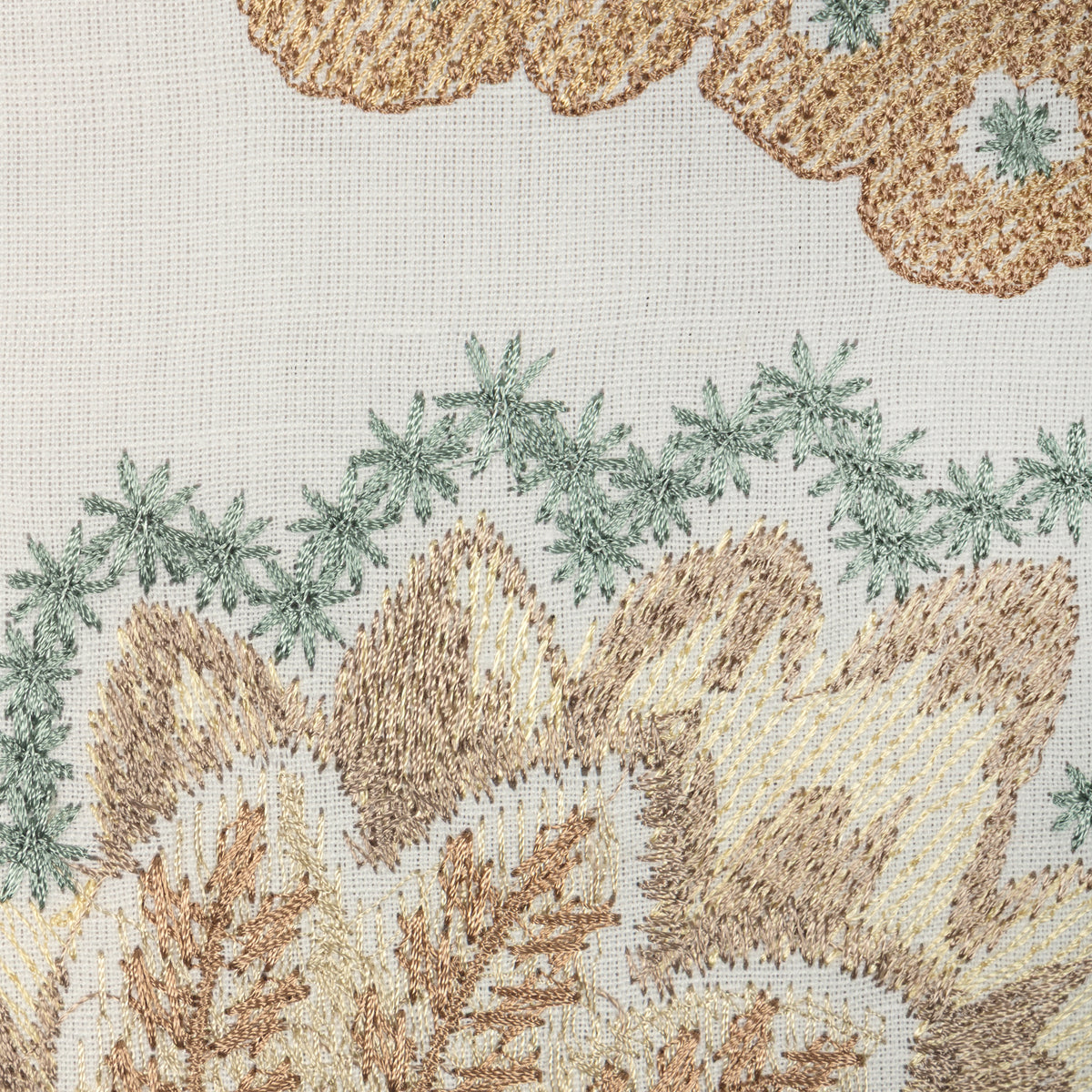 Amberly Emb fabric in Straw color - pattern number 2025139.1613.0 - by Lee Jofa in the Mayfair Embroideries collection