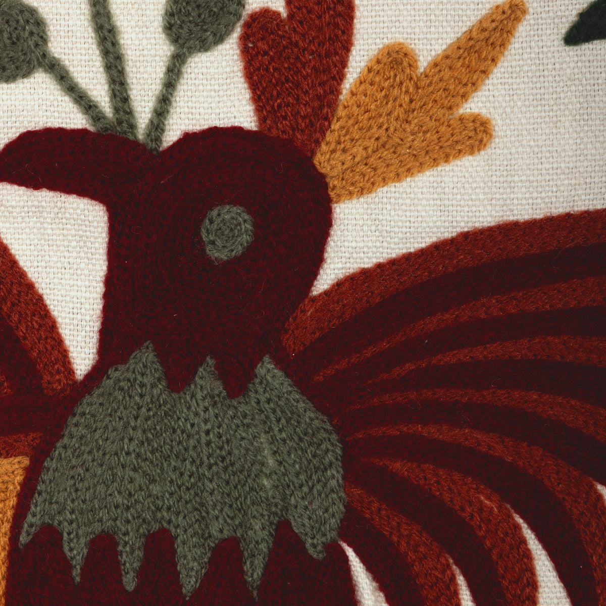 Folkland Emb fabric in Antique color - pattern number 2025144.319.0 - by Lee Jofa in the Mayfair Embroideries collection