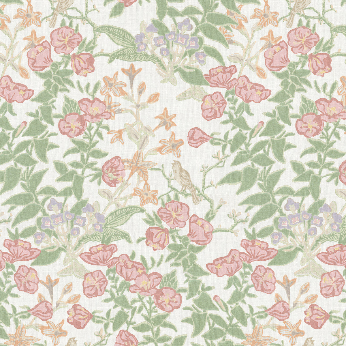 Plumeria Print fabric in Rose color - pattern number 2026104.73.0 - by Lee Jofa in the Hinton Hill collection