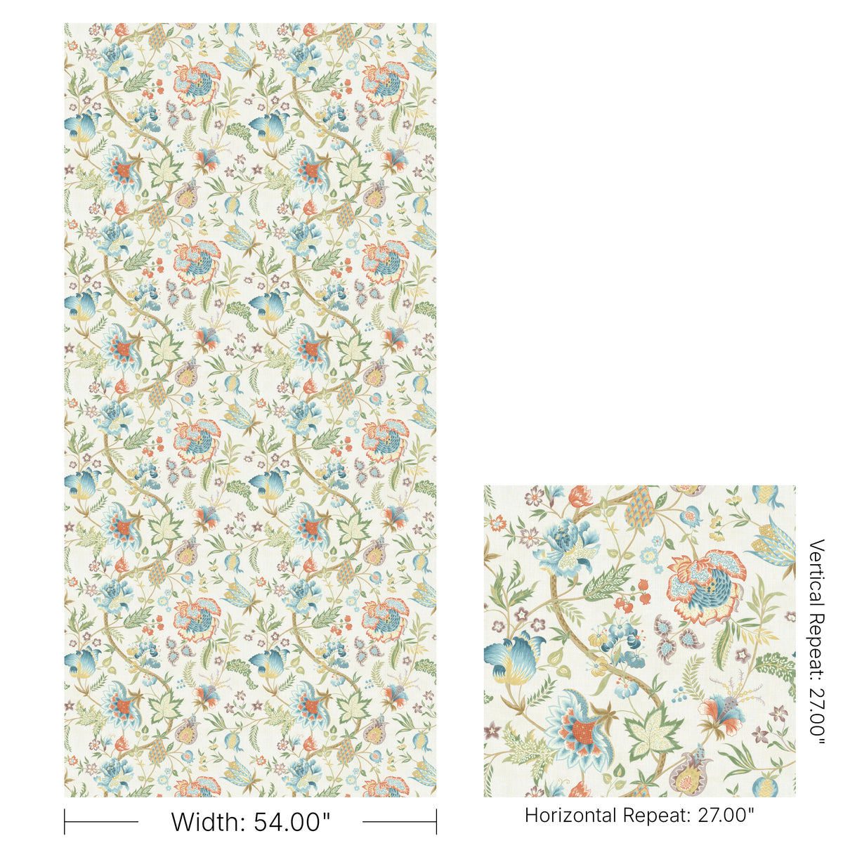 Arundel Print fabric in Teal color - pattern number 2026105.3524.0 - by Lee Jofa in the Hinton Hill collection