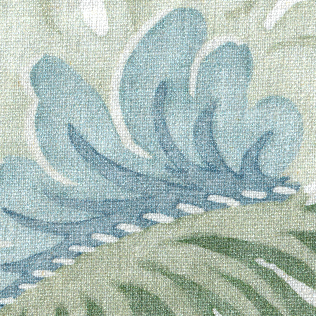 Bloomfield Print fabric in Seamist color - pattern number 2026106.153.0 - by Lee Jofa in the Hinton Hill collection
