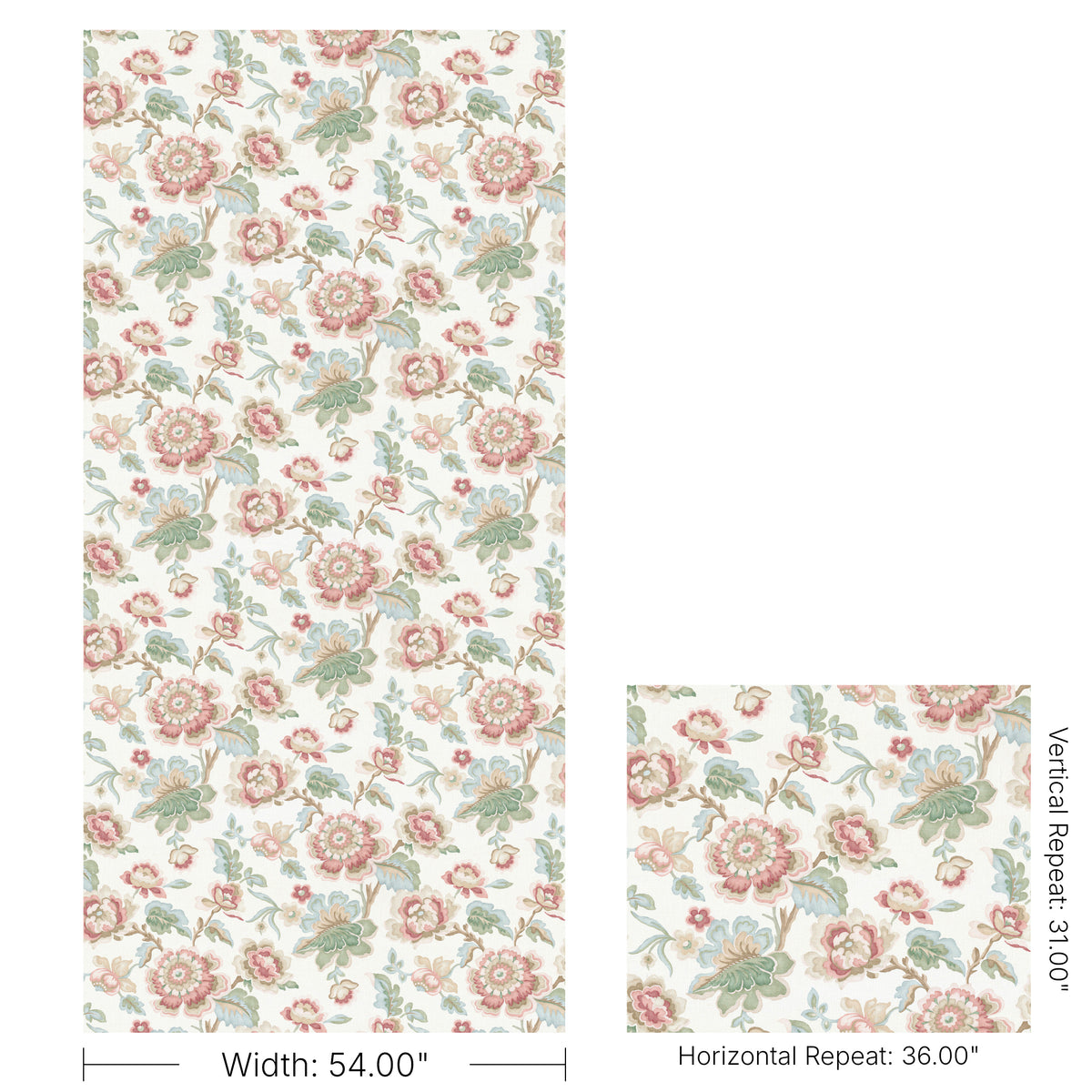 Bloomfield Print fabric in Spring color - pattern number 2026106.716.0 - by Lee Jofa in the Hinton Hill collection