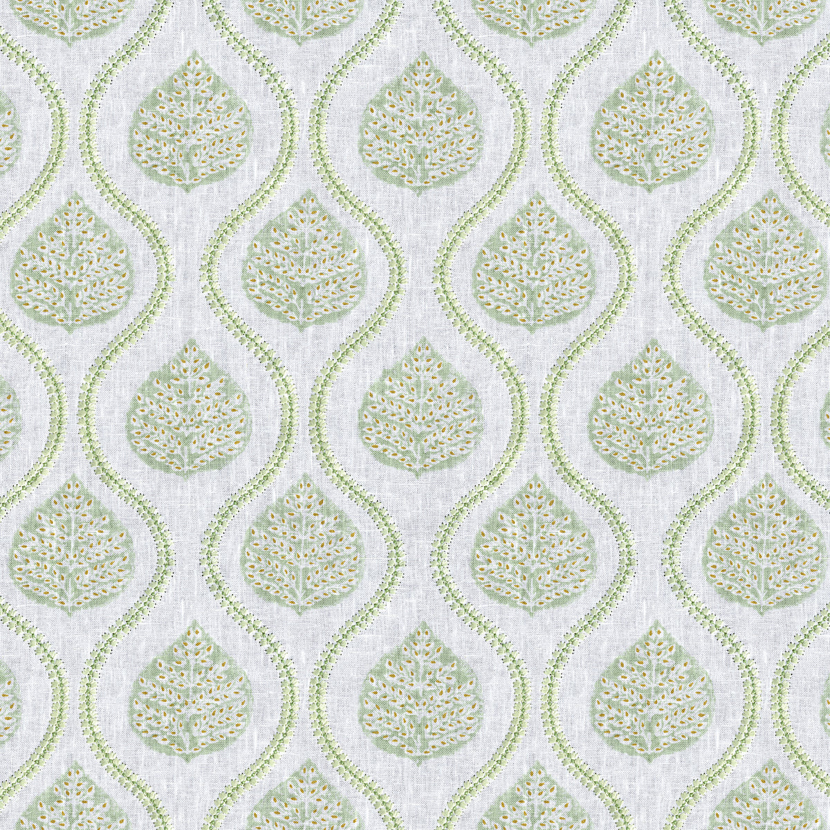 Elsie Print fabric in Leaf color - pattern number 2026107.316.0 - by Lee Jofa in the Hinton Hill collection