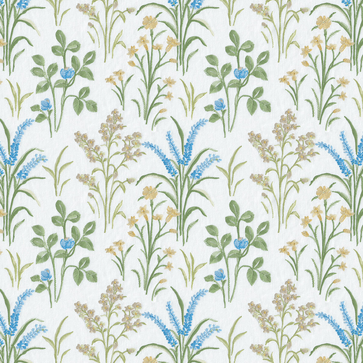 Gladwyn Emb fabric in Spring color - pattern number 2026109.340.0 - by Lee Jofa in the Hinton Hill collection