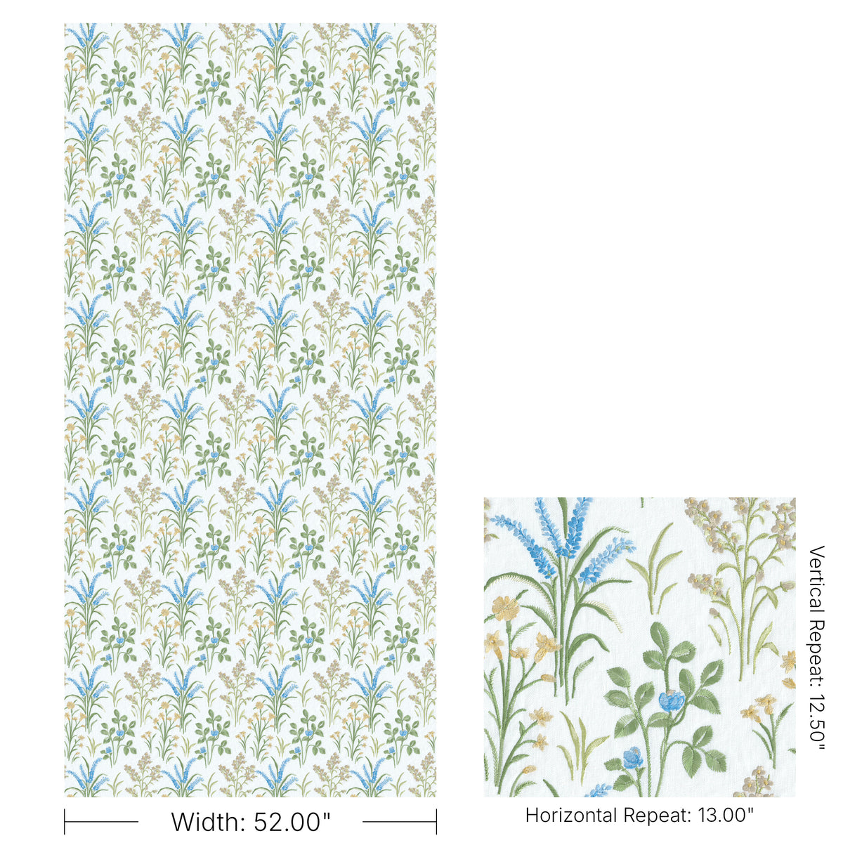 Gladwyn Emb fabric in Spring color - pattern number 2026109.340.0 - by Lee Jofa in the Hinton Hill collection