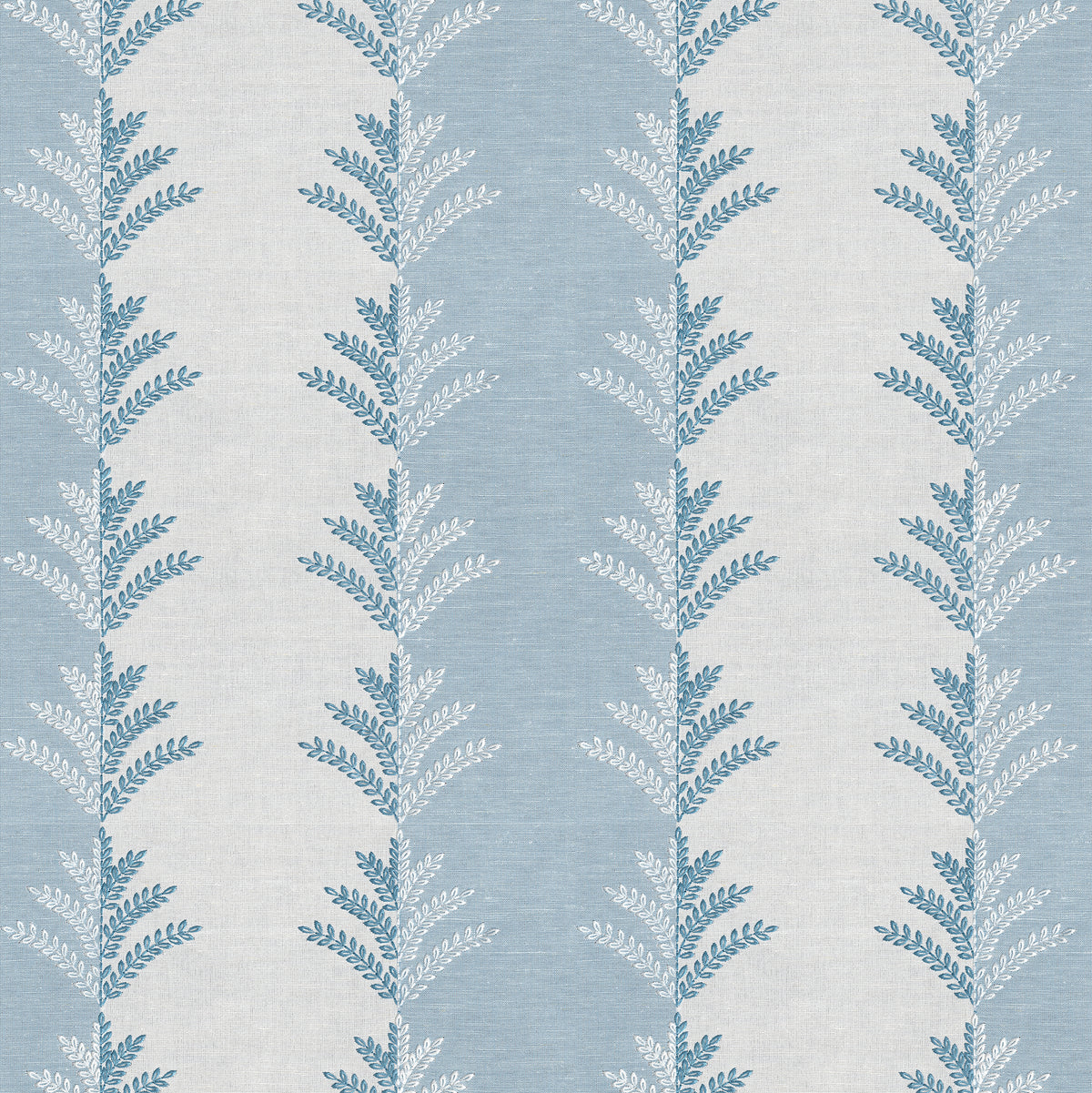 Filaree Emb fabric in Chambray color - pattern number 2026110.15.0 - by Lee Jofa in the Hinton Hill collection