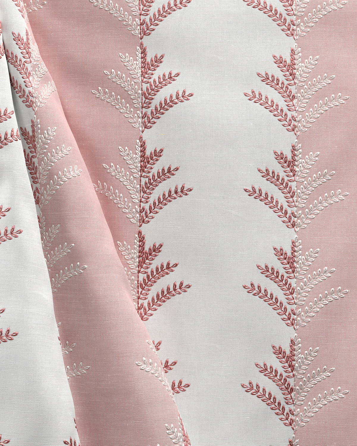 Filaree Emb fabric in Rose color - pattern number 2026110.717.0 - by Lee Jofa in the Hinton Hill collection